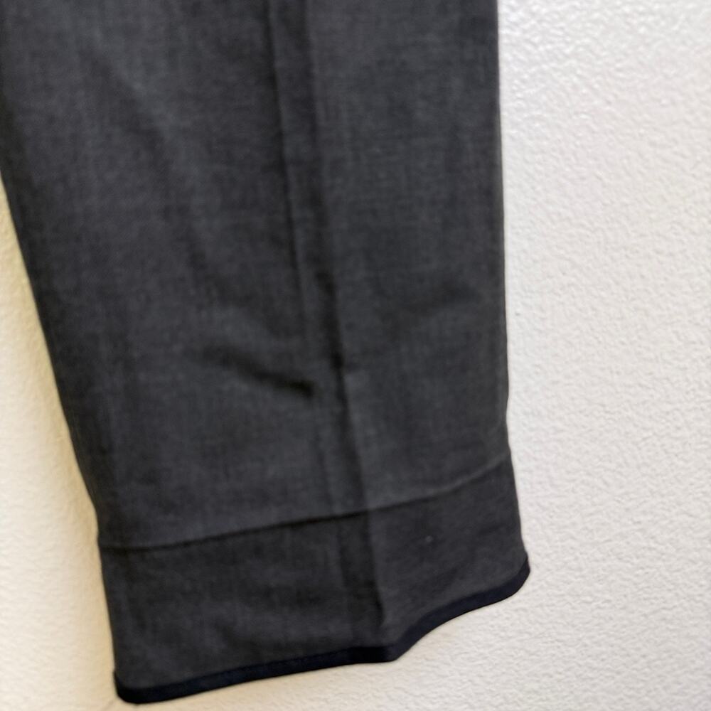 Kit and Ace Pleated Dress Pants Womens 8 Grey Wool Cashmere 26" *Undone Hem - Picture 4 of 11